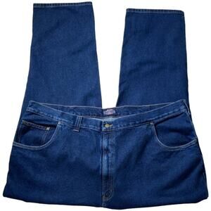 Grade A Traditional Jeans Men's Size Big & Tall 50X32 Loose Fit Dark Wash NEW